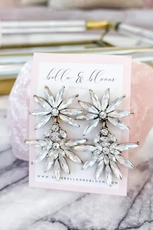 I Choose You Embellished Earrings: Antique Gold