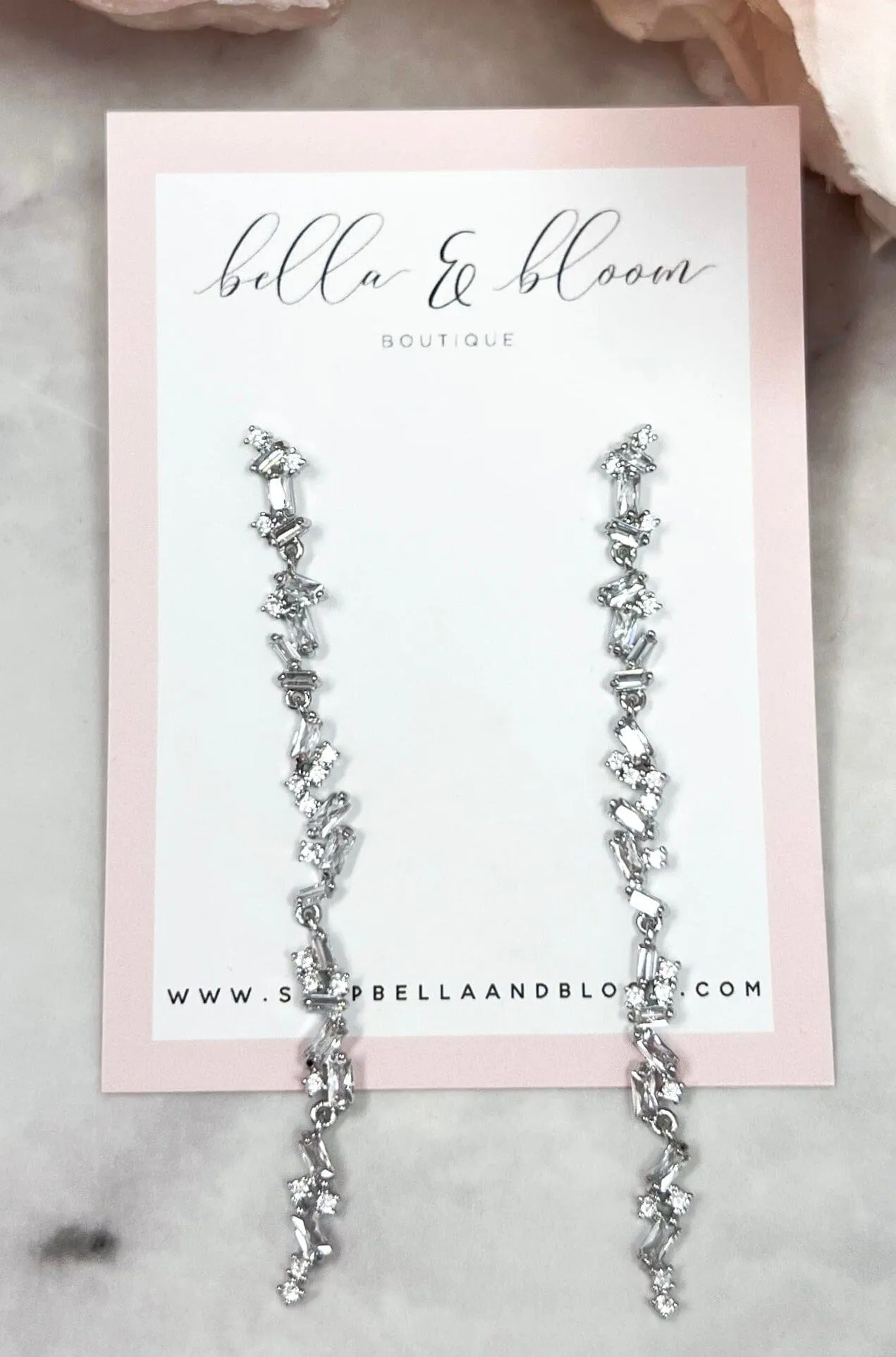 Sweet Nothings Drop Earrings: Silver